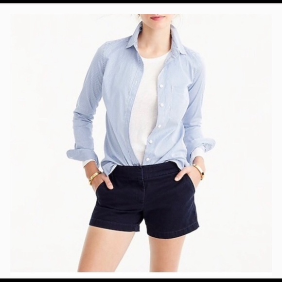 Short Chino J. Crew Femme – Blanc Cassé – Taille L (équivaut 32 US/10) – Occasion